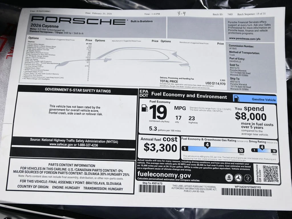 2026 Porsche Cayenne Base - Photo 42