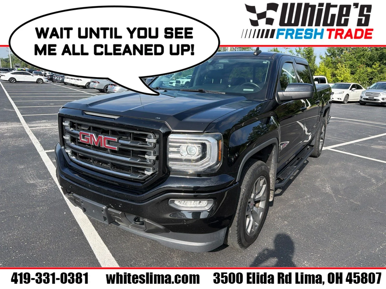 Used 2017 Black GMC SLT image 1