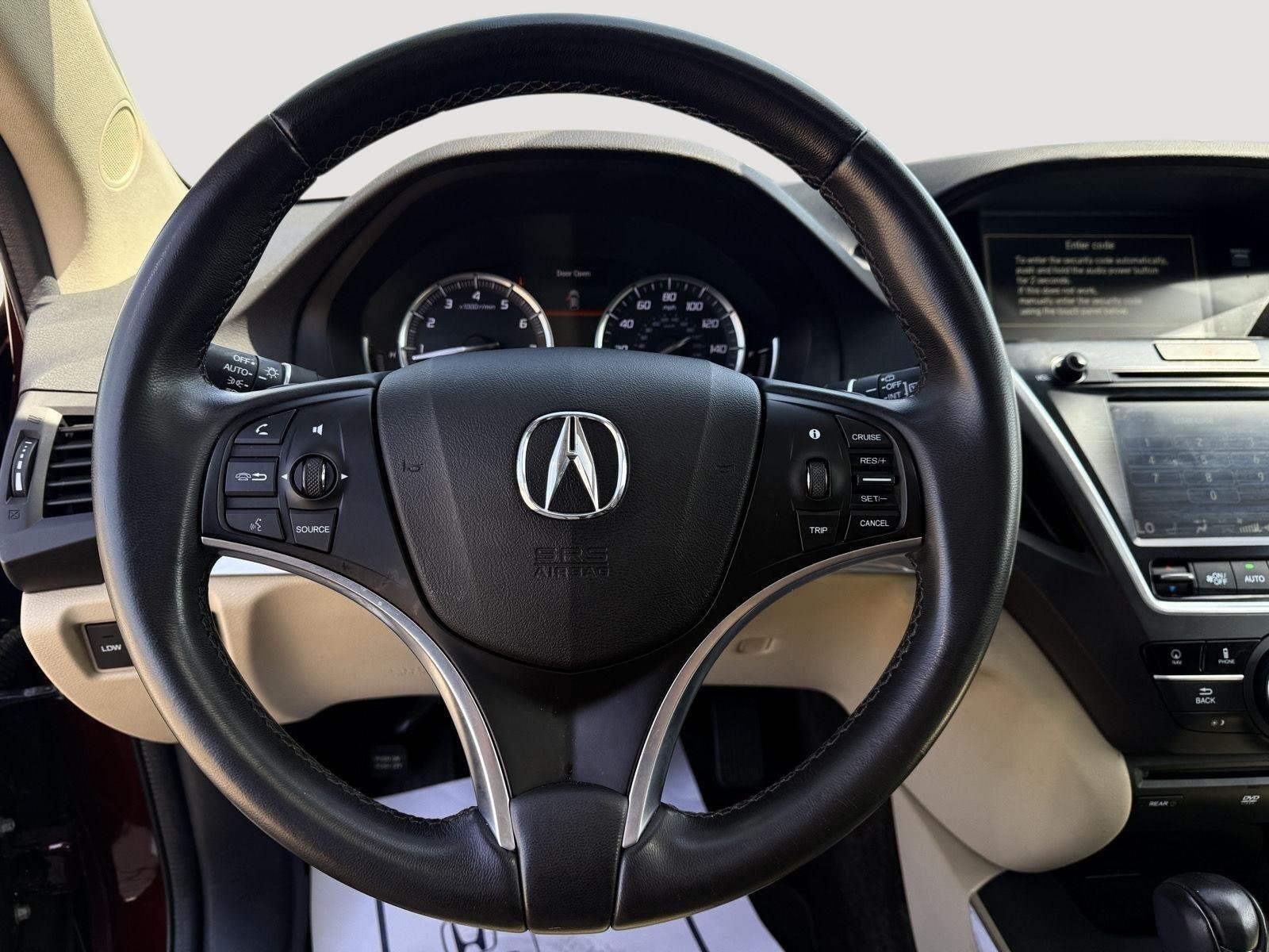 Used 2015 Dark Cherry Pearl Acura Tech/Entertainment Pkg image 18