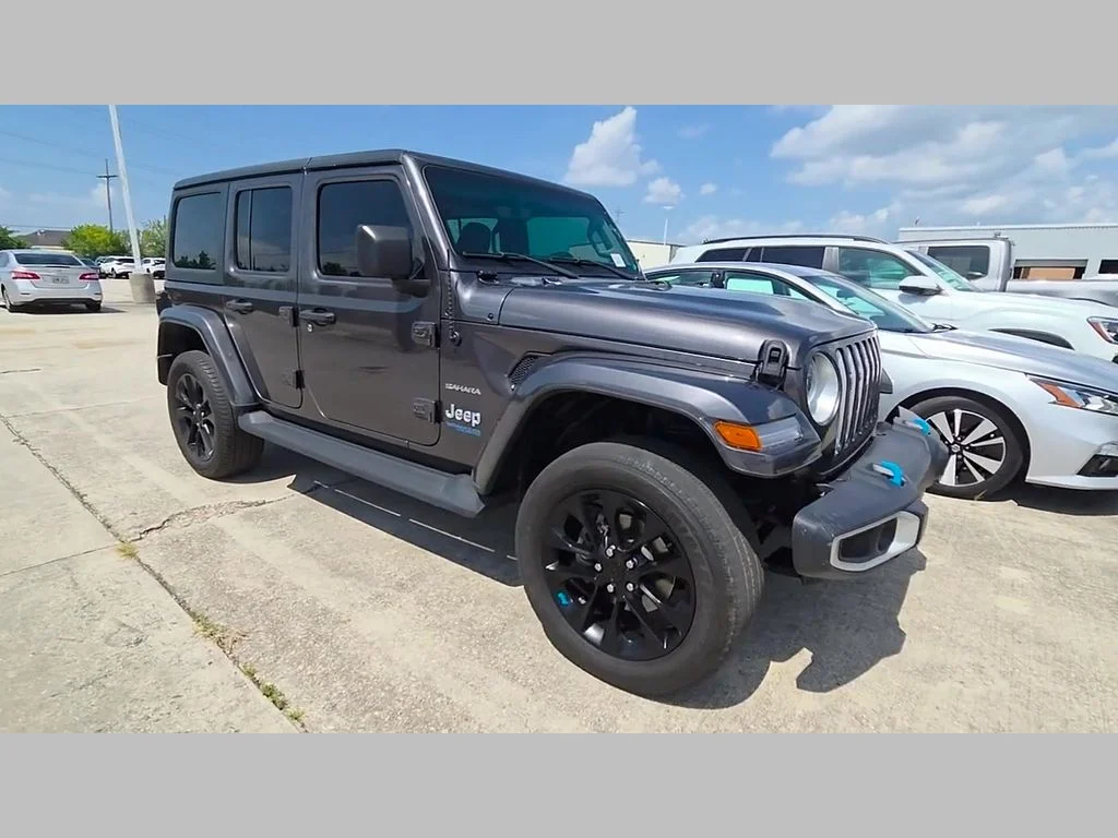 Certified Used 2022 Gray Jeep Unlimited Sahara 4xe image 50