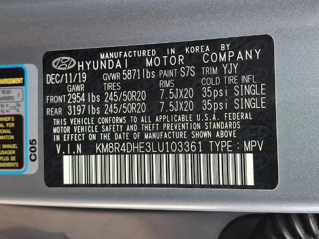 Used 2020 Silver Hyundai SEL image 27
