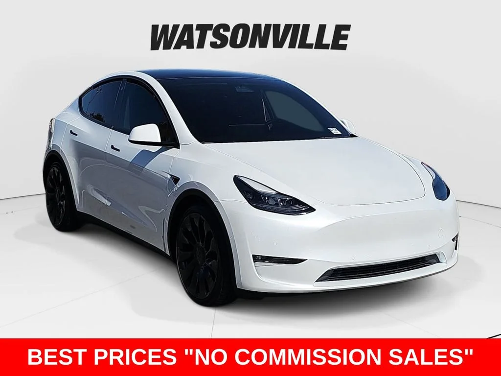 Used 2022 White Tesla Performance image 1