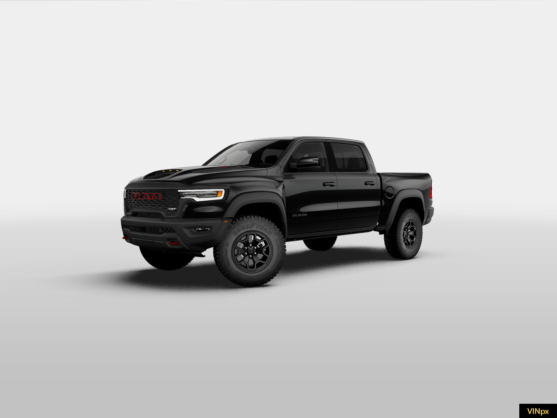 New 2027 Diamond Black Crystal Pearl-Coat Exterior Paint RAM TRX image 2