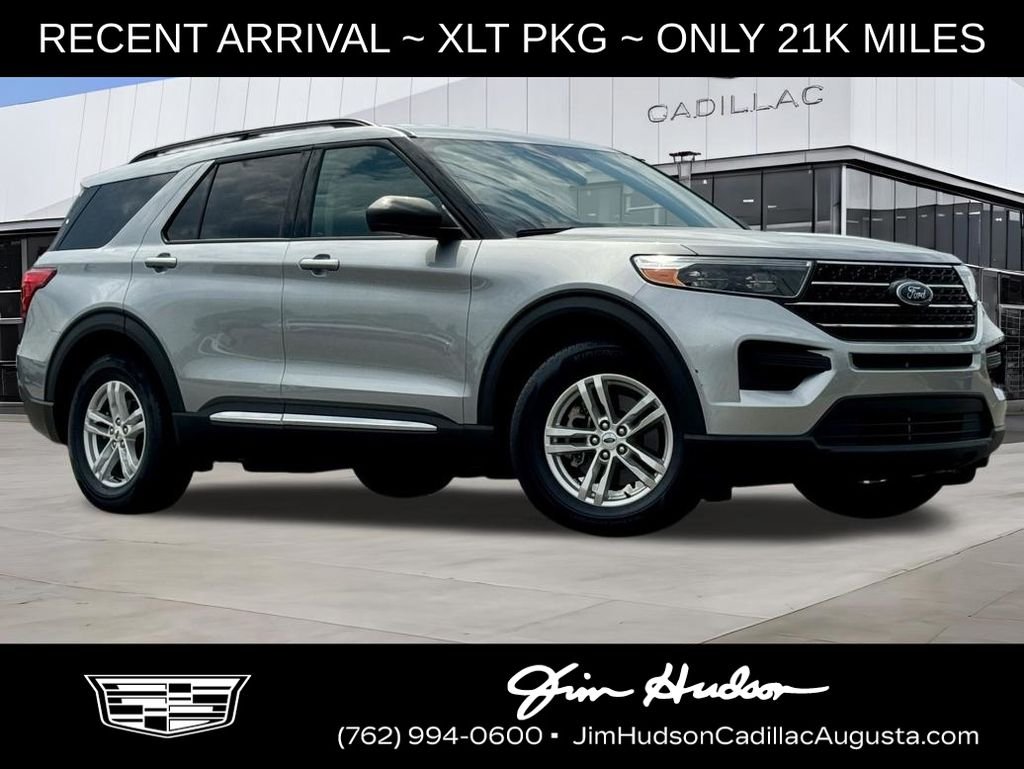 Silver 2023 Ford Explorer XLT RWD SUV / Crossover Rear-Wheel Drive 10-Speed Automatic