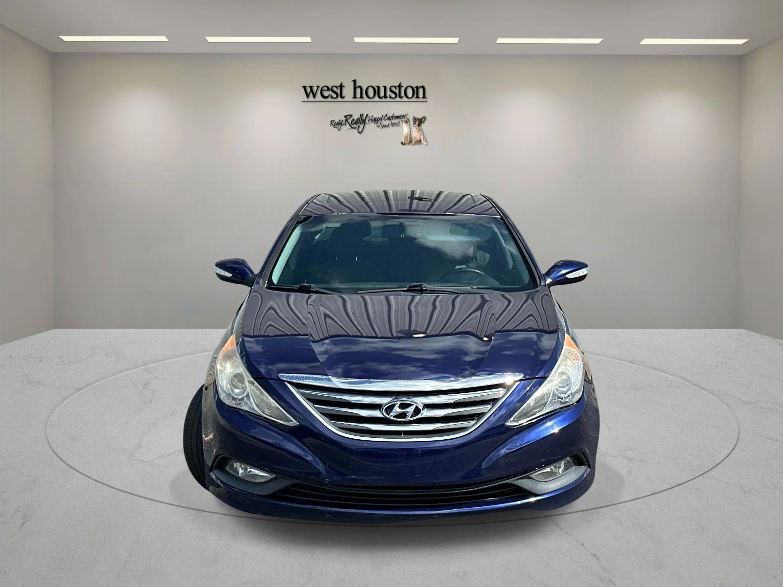 Used 2014 Indigo Blue Pearl Hyundai Limited image 2