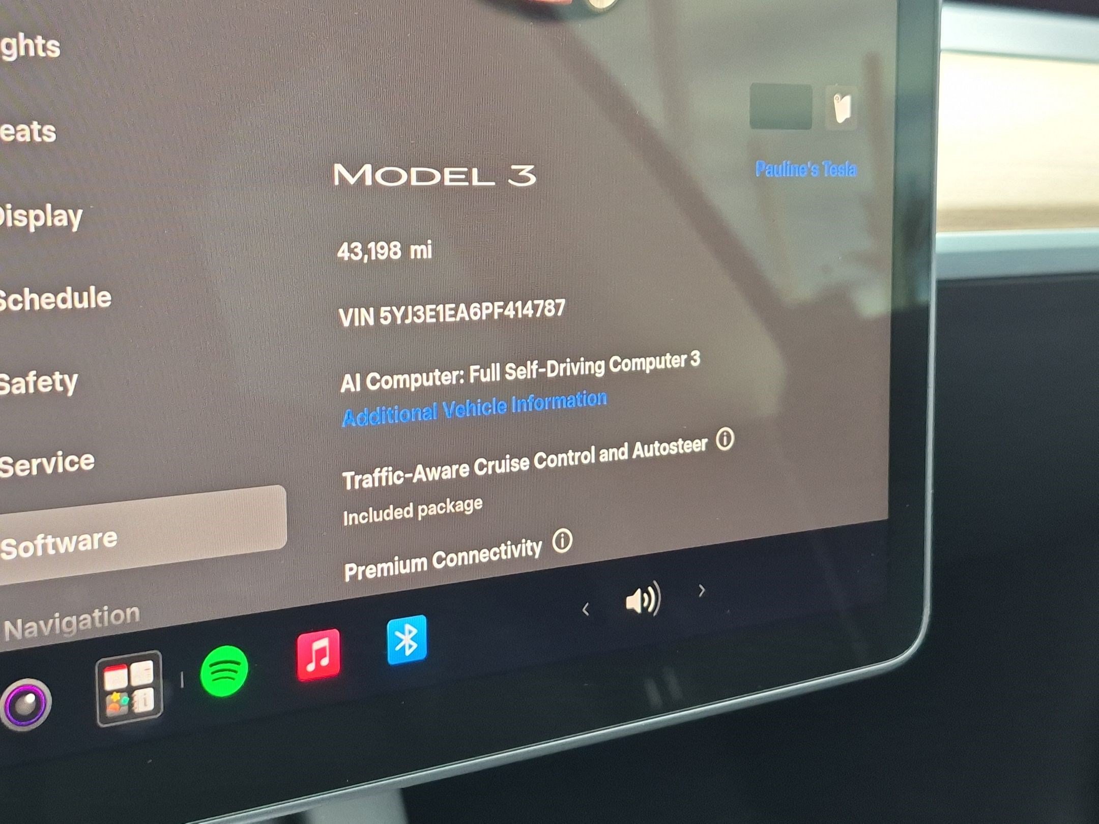 Used 2023 Pearl White Multi-Coat Tesla Base image 15