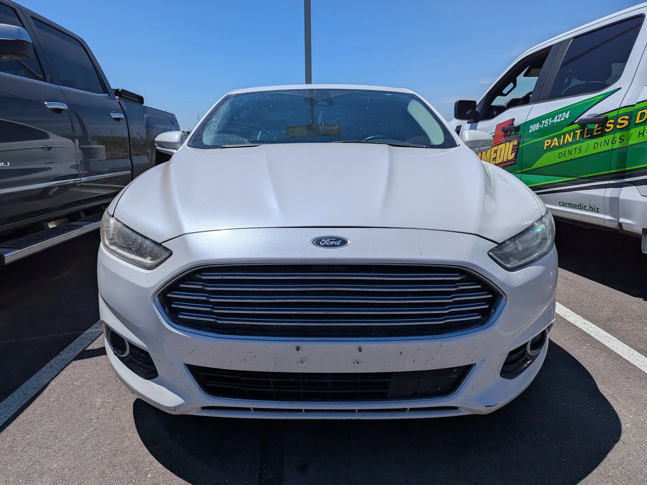 Used 2014 White Ford Titanium Hybrid image 2