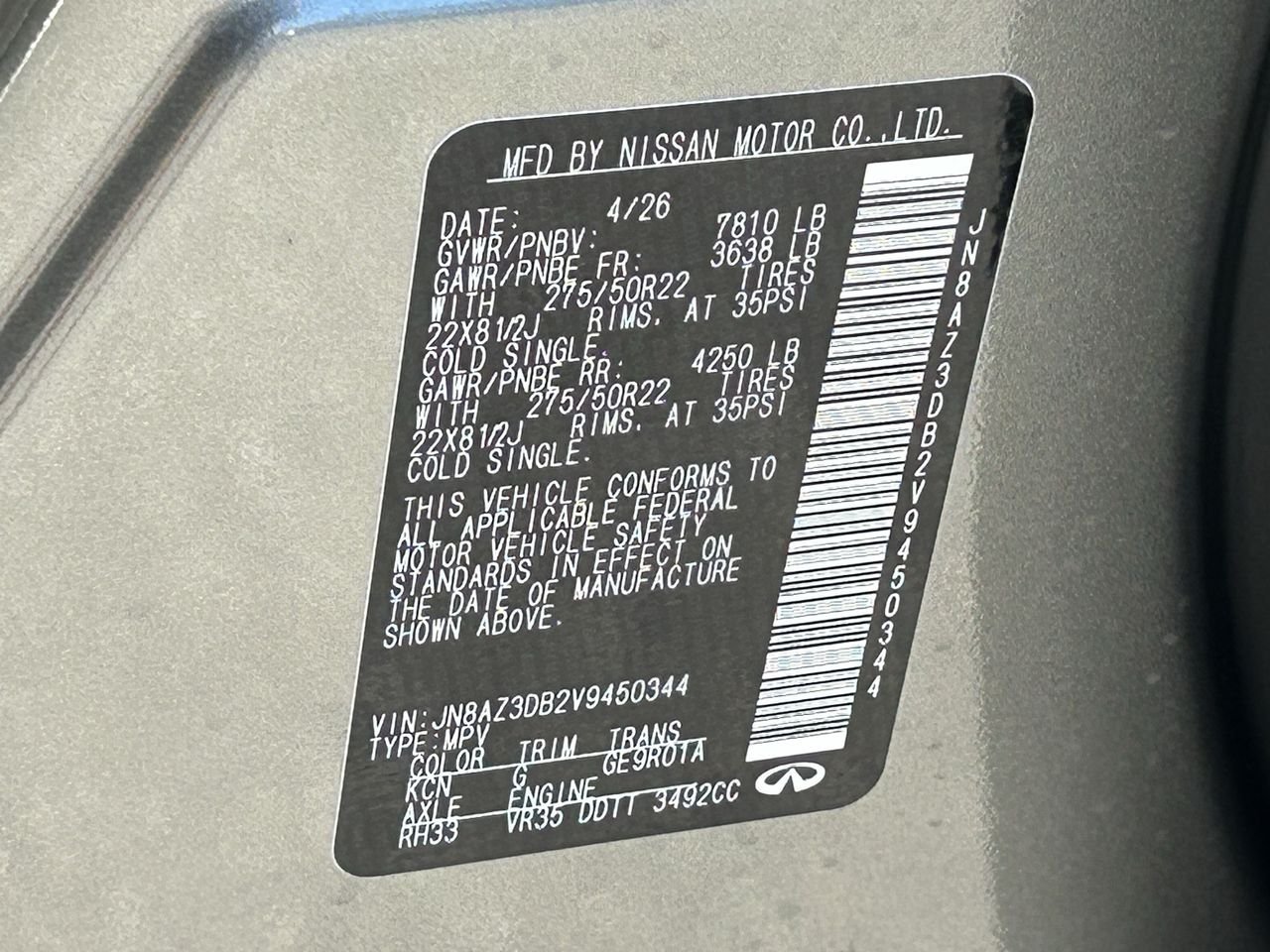 2027 INFINITI QX80 Sport - Photo 33