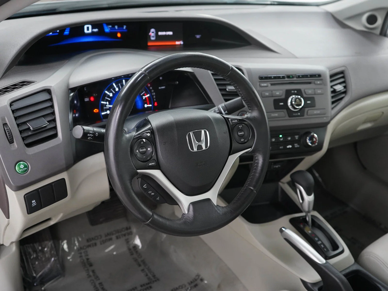 Used 2012 Alabaster Silver Metallic Honda EX-L SEDAN image 19