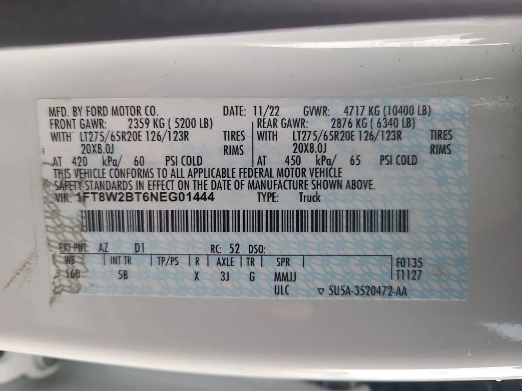 Used 2022 White Ford Lariat image 44