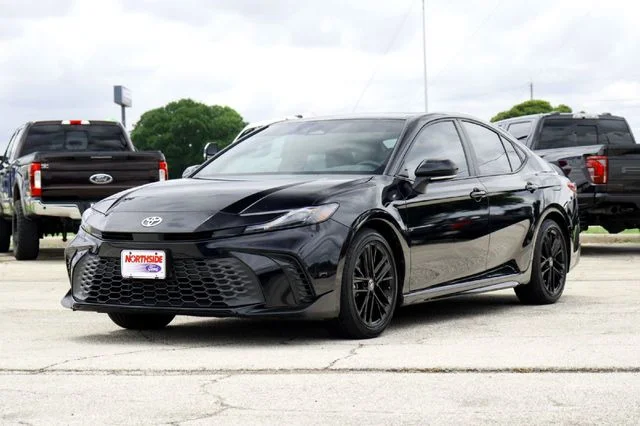 Used 2025 Midnight Black Metallic Toyota SE image 7