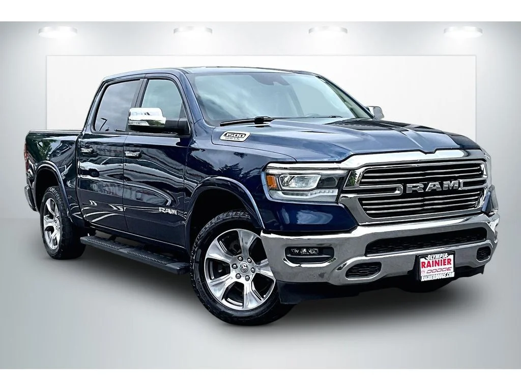 Used 2021 Patriot Blue Pearlcoat Ram Laramie image 1