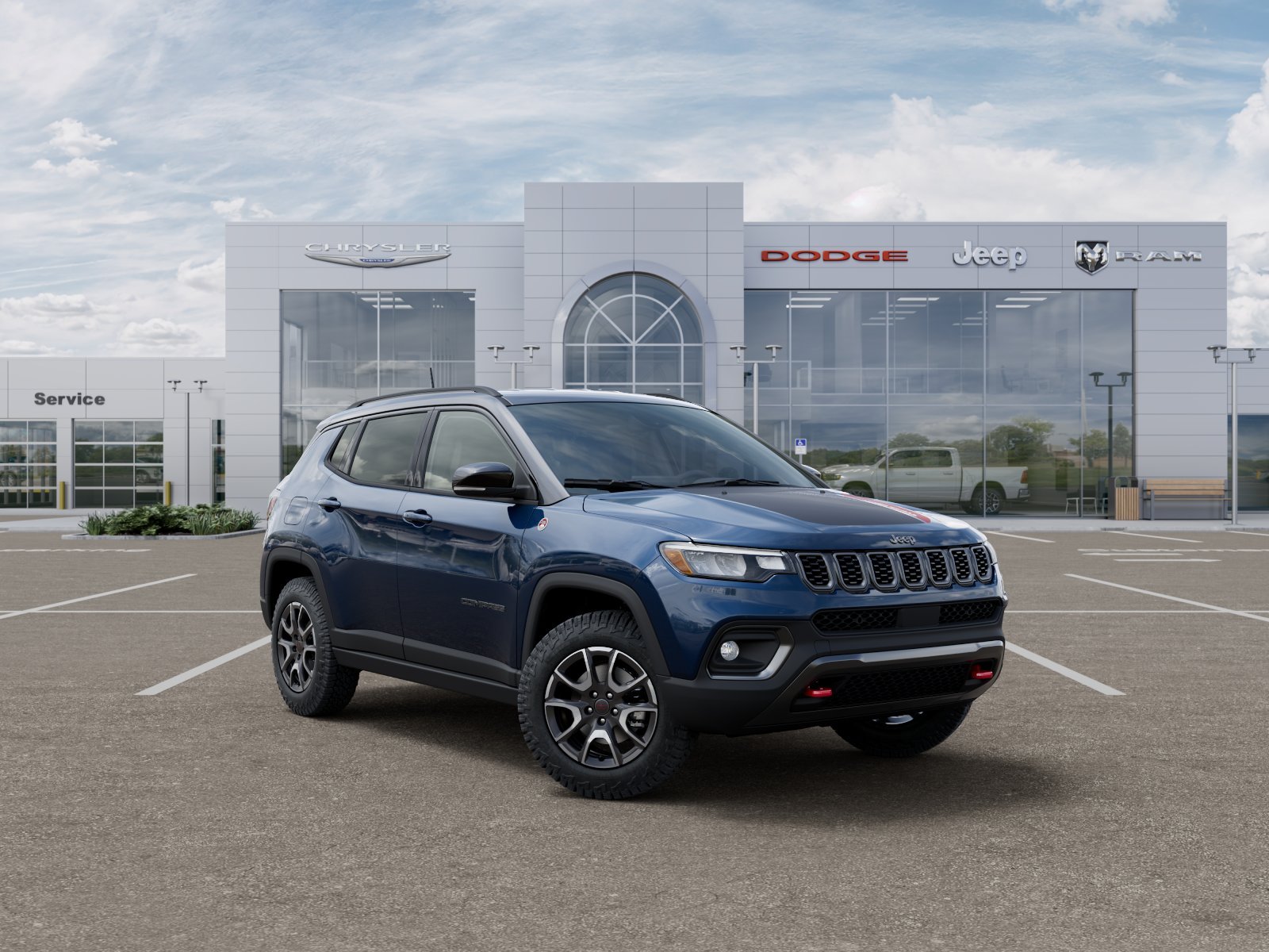 New 2026 Fathom Blue Pearl-Coat Exterior Paint Jeep Trailhawk image 31