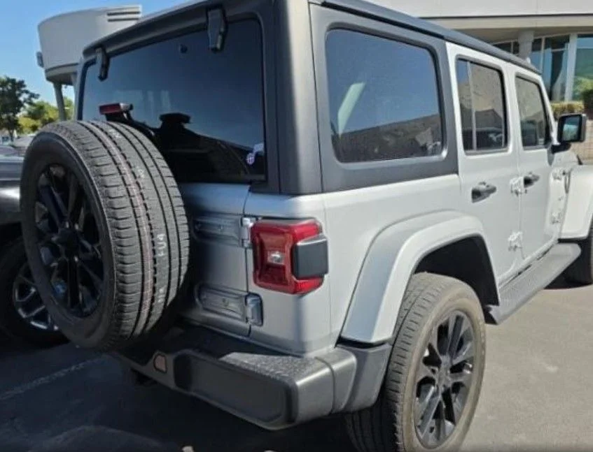Used 2023 Silver Jeep Sahara 4xe image 2
