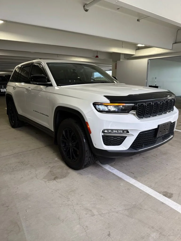 Used 2022 Bright White Clearcoat Jeep 4xe image 3