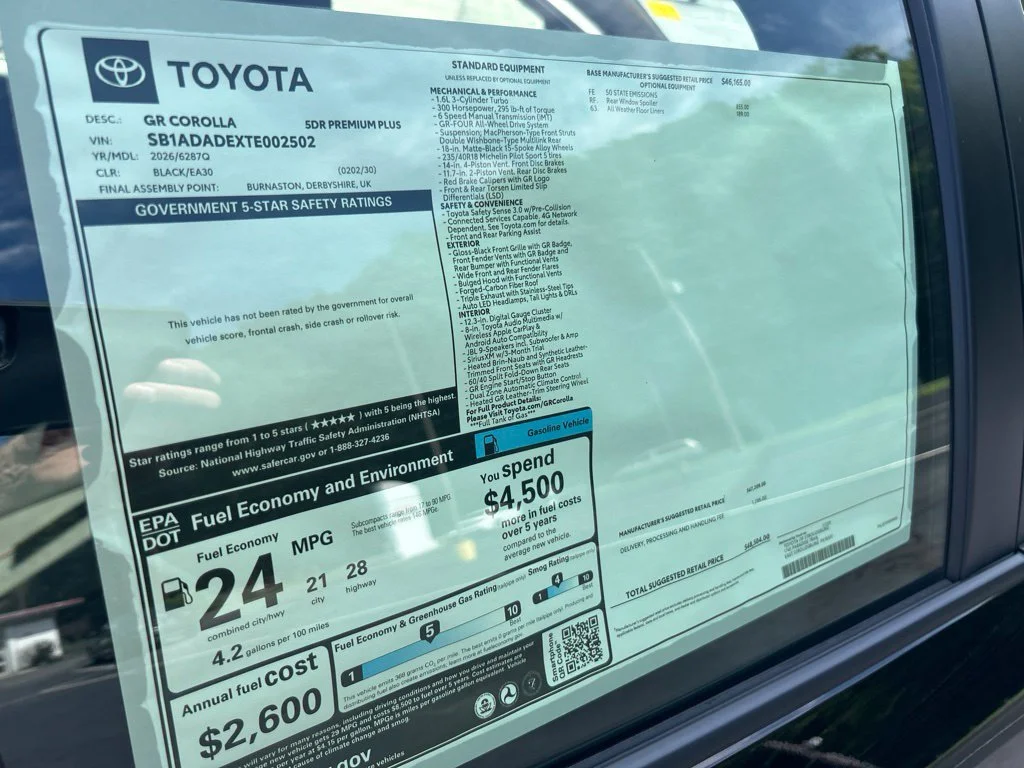 New 2026 Black Toyota Premium Plus image 30