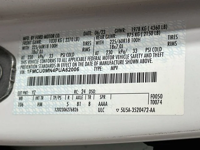Certified Pre-Owned 2023 Ford Escape ST-Line