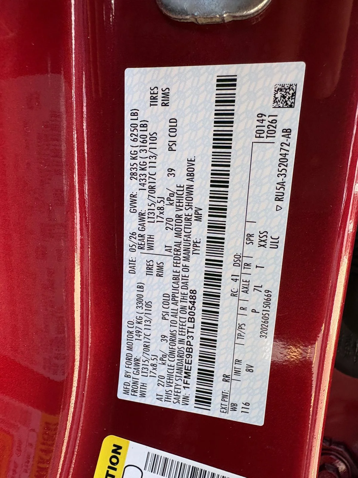 New 2026 Ruby Red Metallic Tinted Clearcoat Ford Badlands® image 20