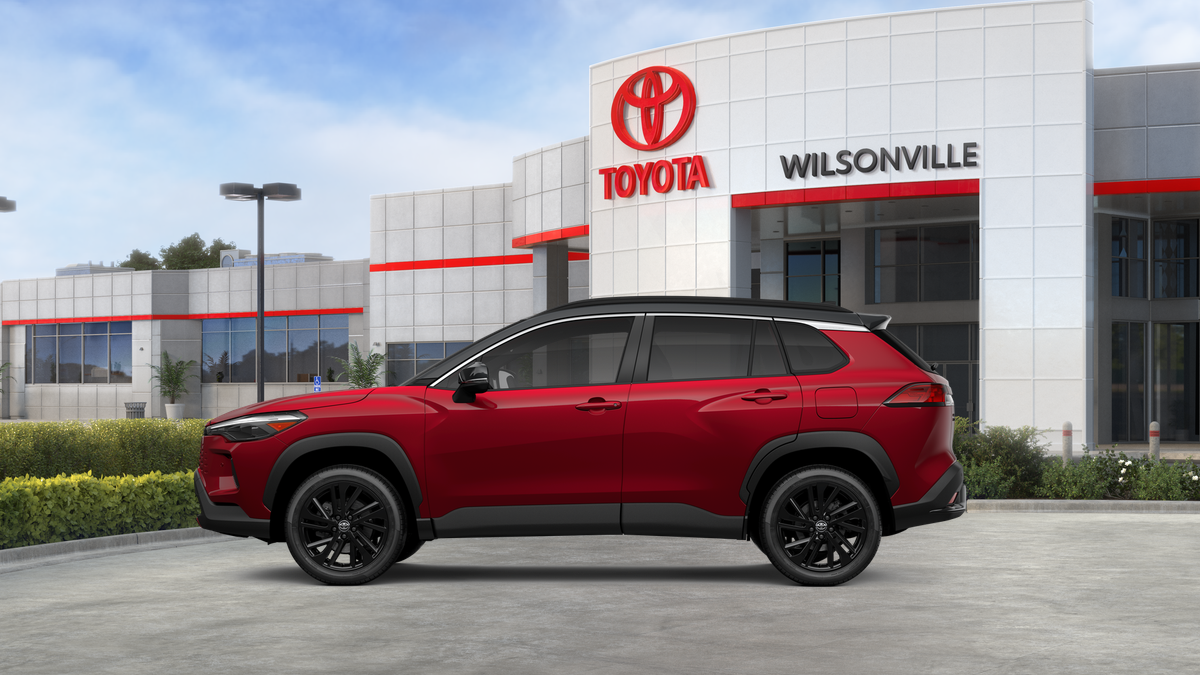 New 2026 Soul Red Crystal  with Jet Black roof Toyota Hybrid XSE image 4