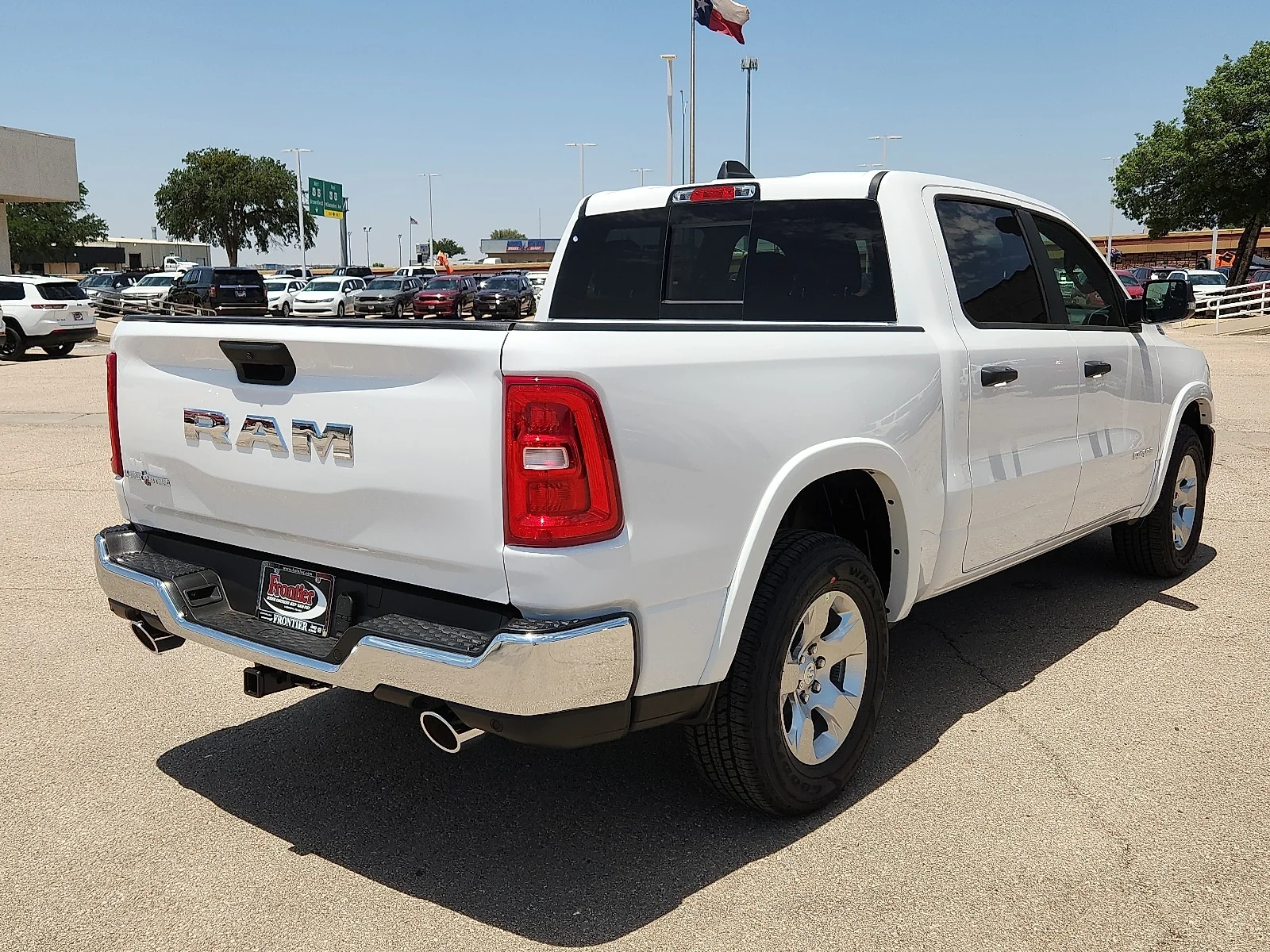 New 2026 Bright White Clear-Coat  Paint Ram LONE STAR CREW CAB 4X2 5