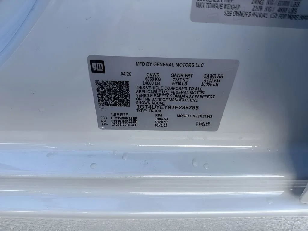 New 2026 Glacier White Tricoat GMC Denali Ultimate DRW image 36