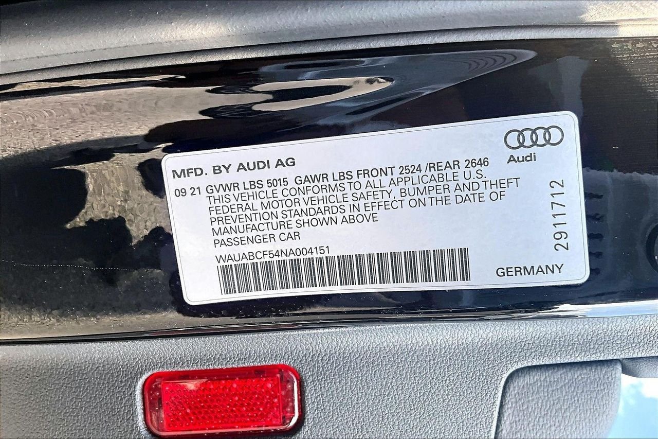 Used 2022 Brilliant Black Audi Premium image 3