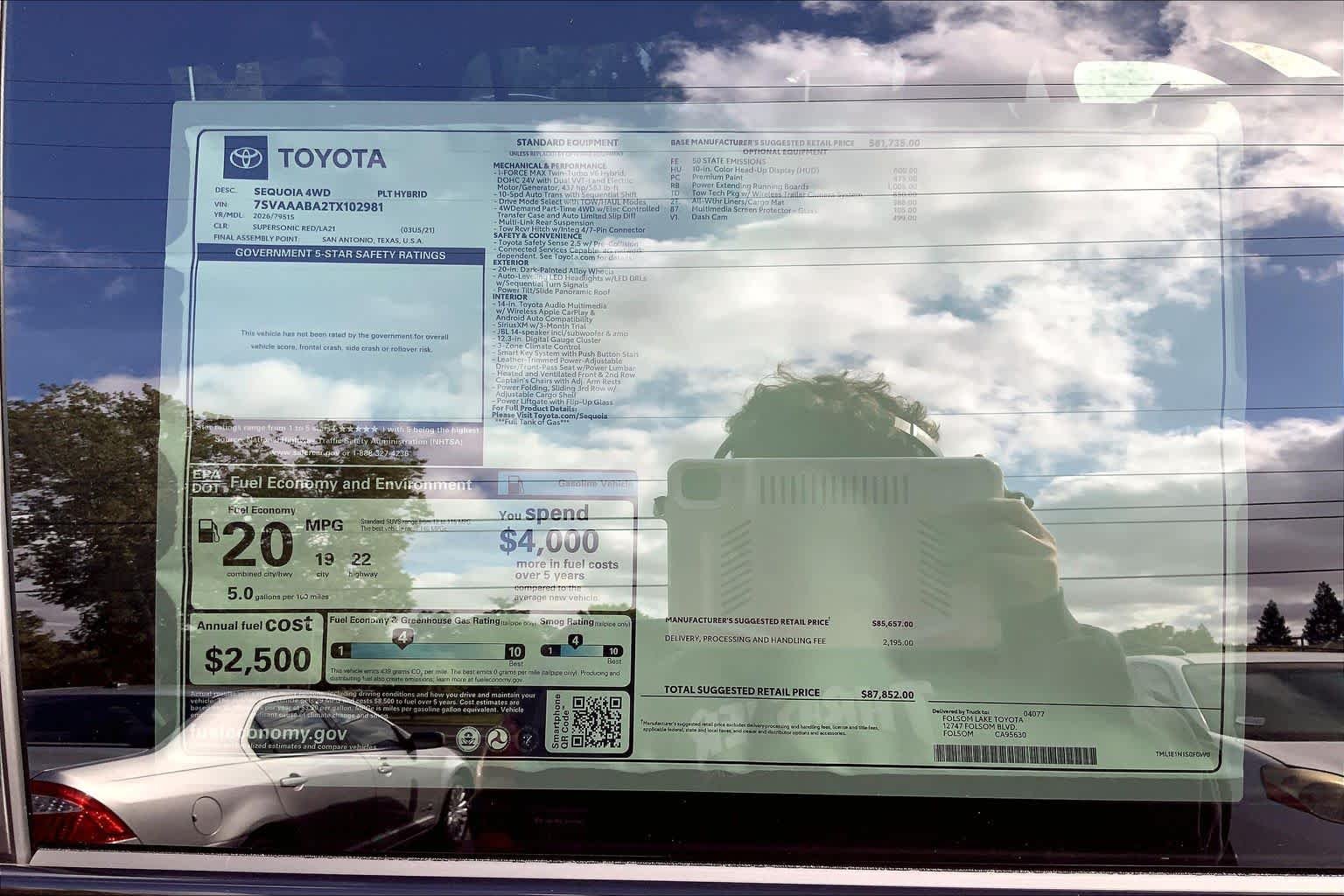 New 2026 Supersonic Red Toyota Platinum image 20
