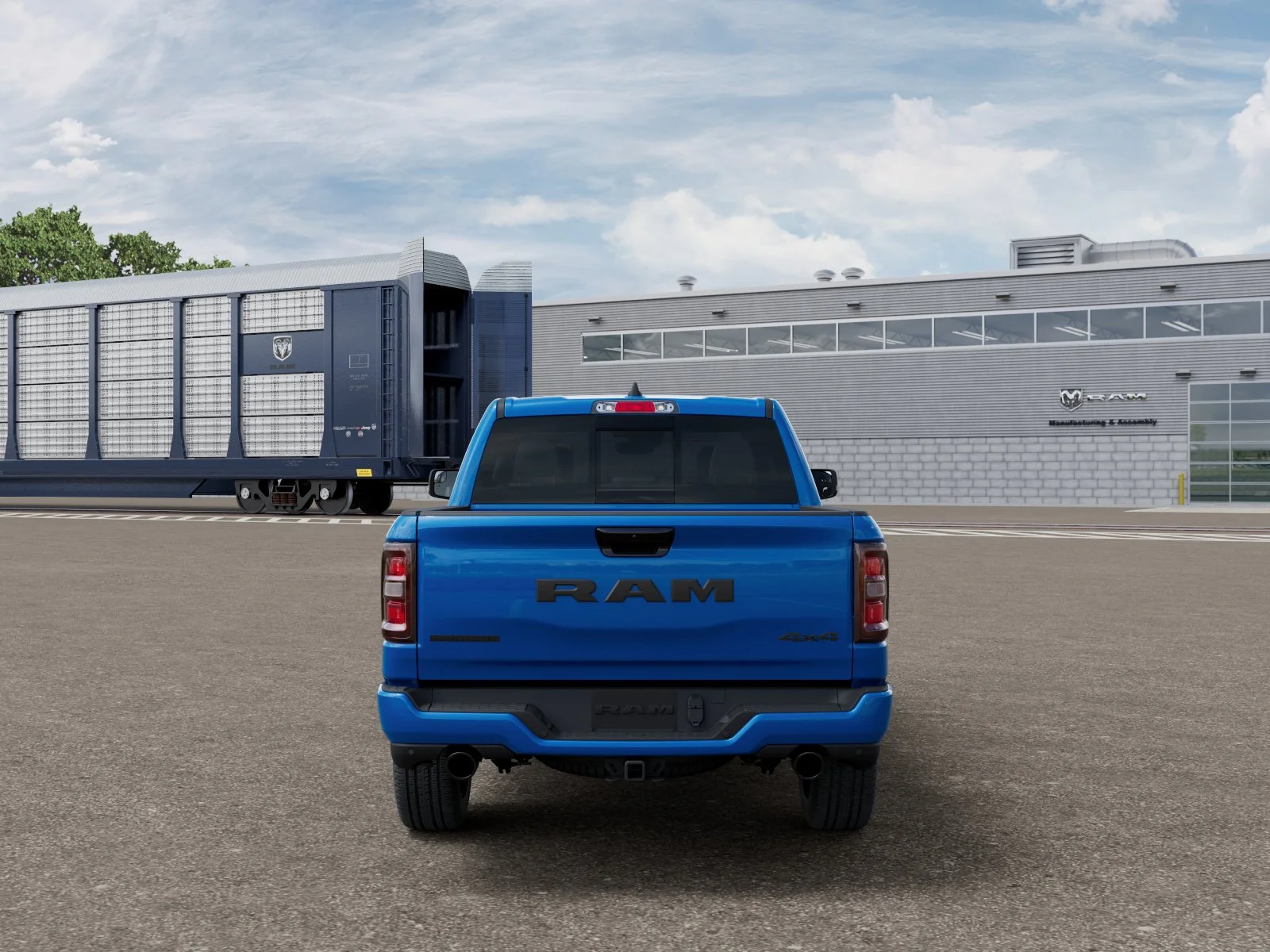 New 2026 Hydro Blue Pearl-Coat Exterior Paint RAM Big Horn/Lone Star image 7