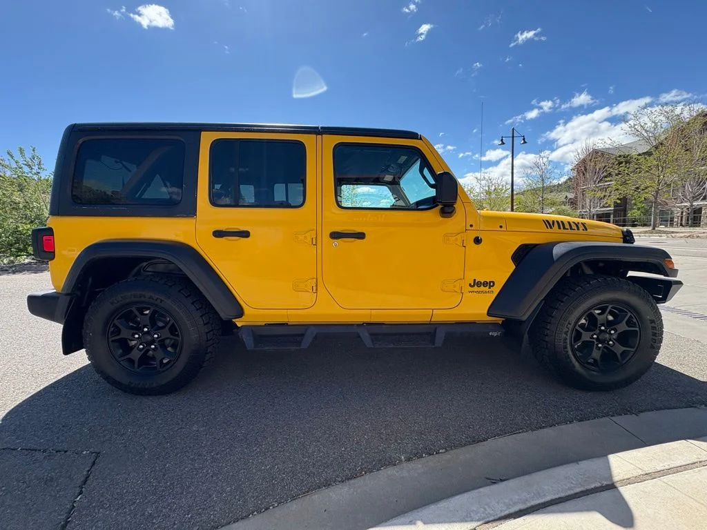 Used 2020 Baja Yellow Clearcoat Jeep Unlimited Sport image 11