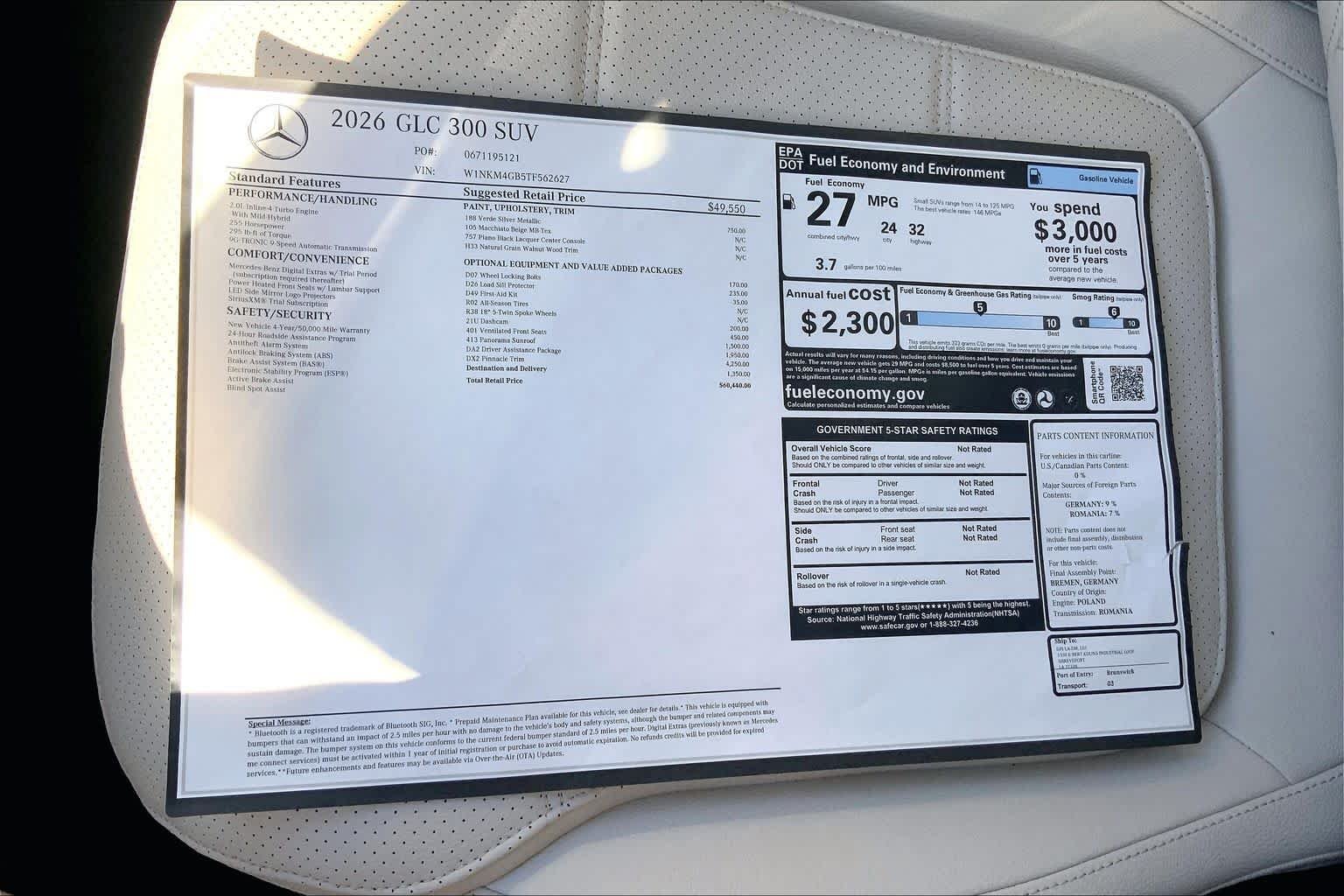 New 2026 Verde Silver Metallic Mercedes-Benz GLC 300 image 19
