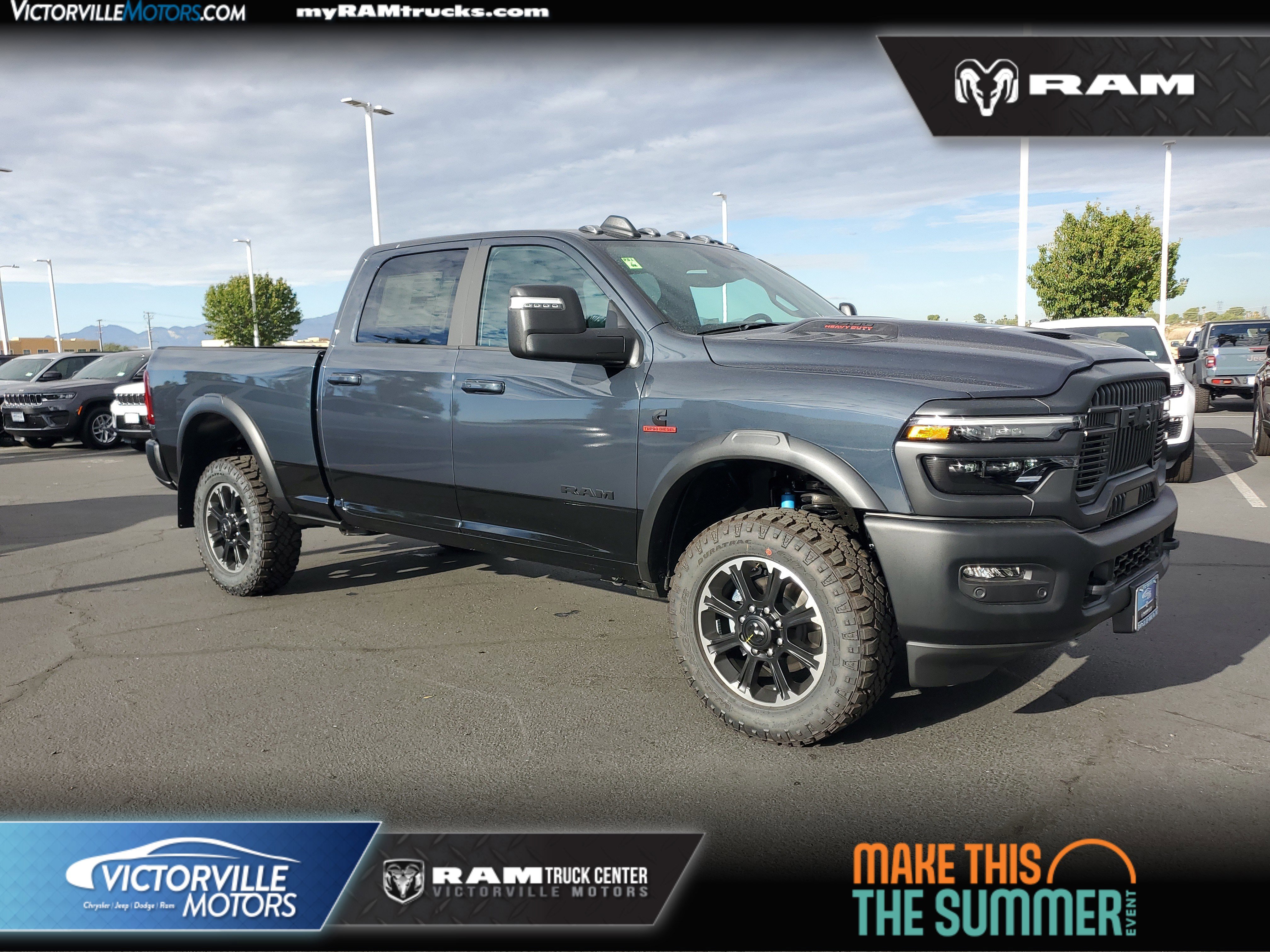 New 2026 Forged Blue Metallic Exterior Paint RAM Rebel image 1