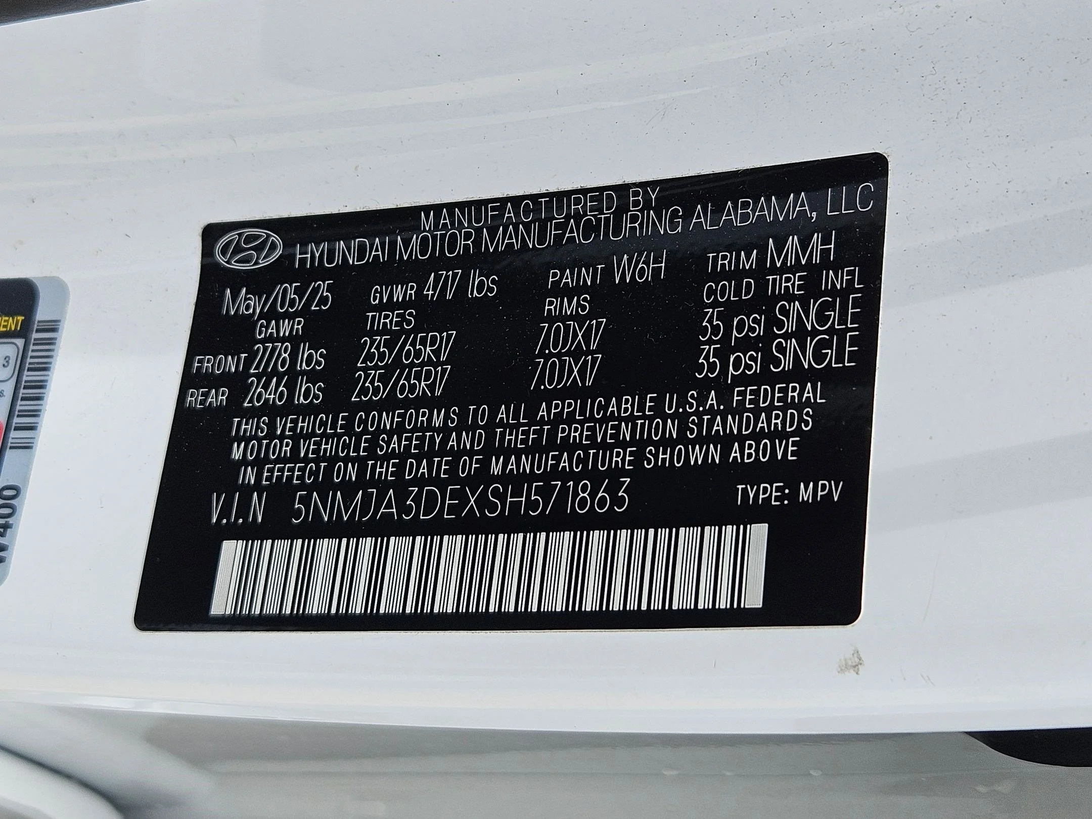 Certified Used 2025 Serenity White Pearl Hyundai SE image 31
