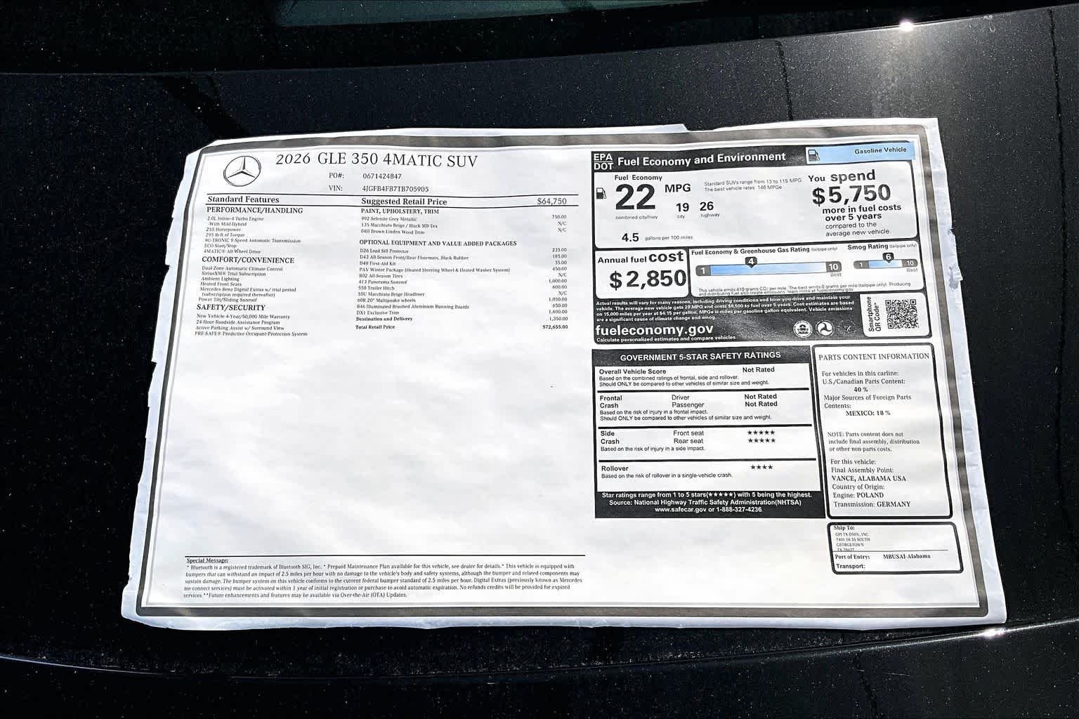 New 2026 Selenite Grey Metallic Mercedes-Benz GLE 350 image 21