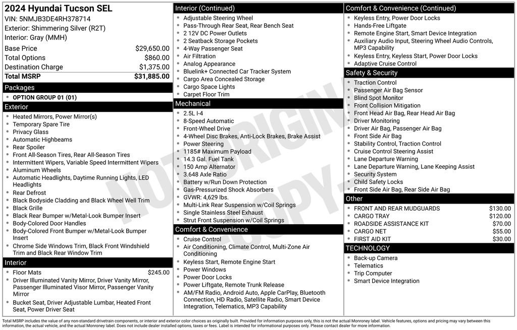 2024 Hyundai Tucson SEL FWD's photo