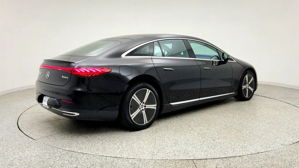 Used 2023 Black Mercedes-Benz EQS 450 4MATIC® Sedan w/ Massage Seats & Active Ambient Lighting image 5