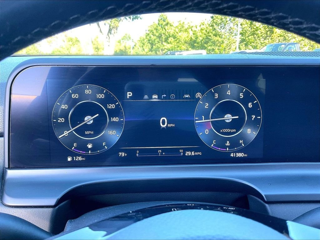 Used 2024 Dark Ocean Blue Kia EX image 24