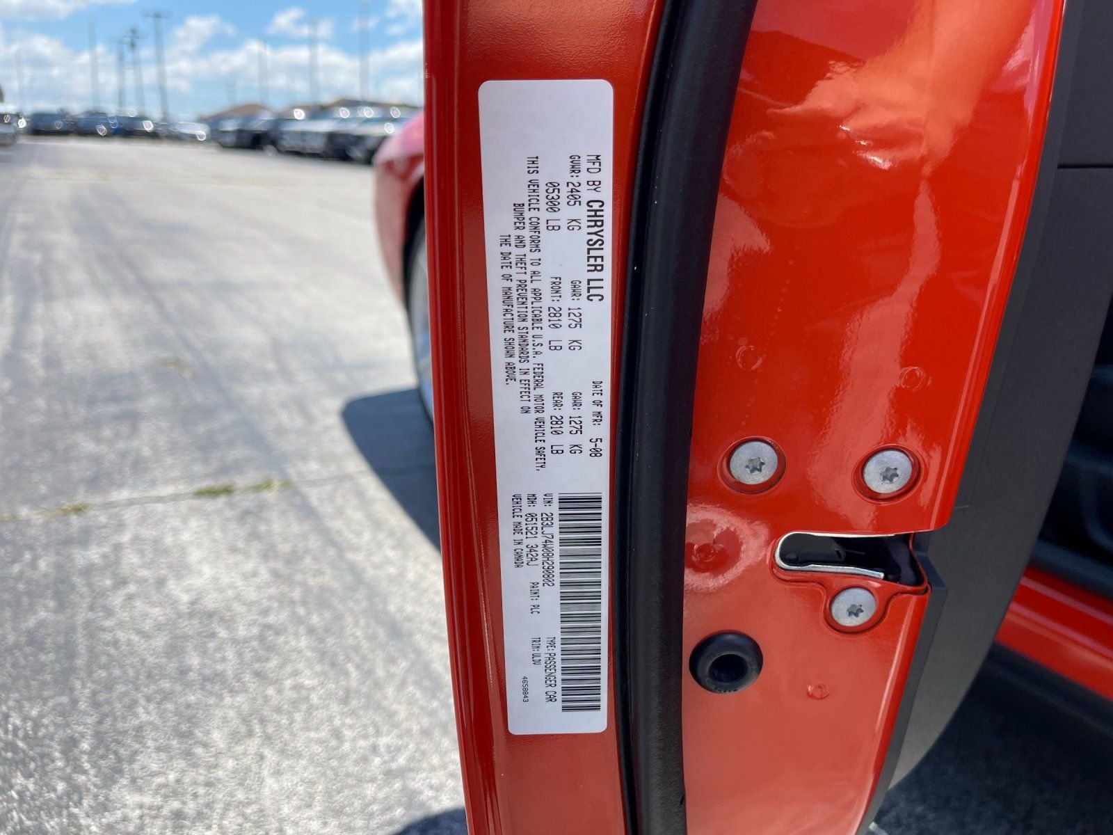 Used 2008 Orange Dodge SRT8 image 30