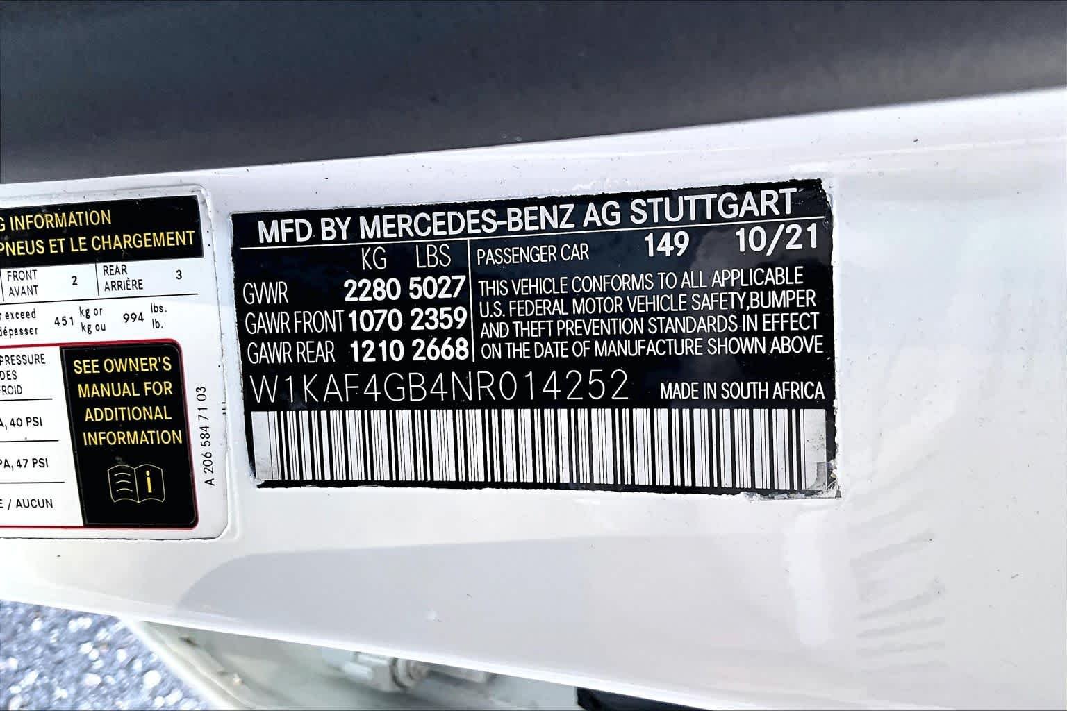 Certified Used 2022 Polar White Mercedes-Benz C 300 image 33