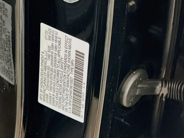 New 2026 Crystal Black Pearl Honda EX-L image 25