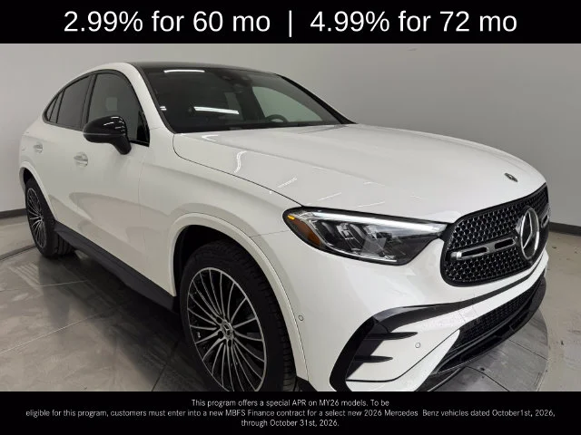 New 2026 Polar White Mercedes-Benz GLC 300 Coupe image 1