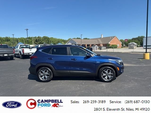 Used 2021 Kia Seltos EX with VIN KNDERCAA1M7044834 for sale in Niles, MI