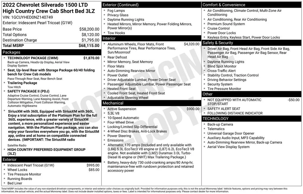 Used 2022 Beige Chevrolet High Country image 41
