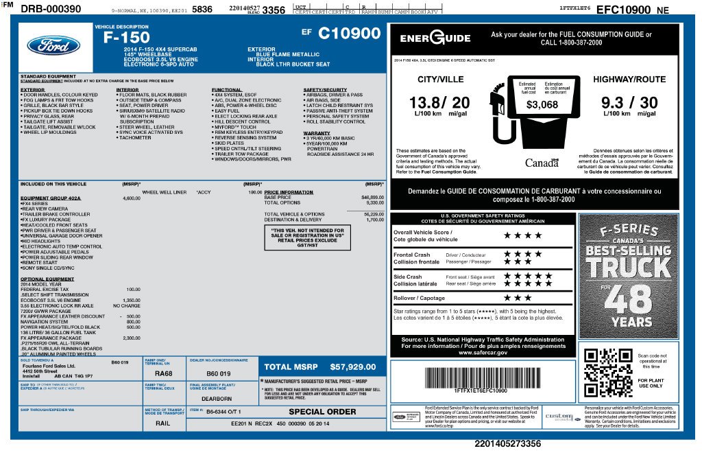 Used 2014 Blue Ford FX4 image 2