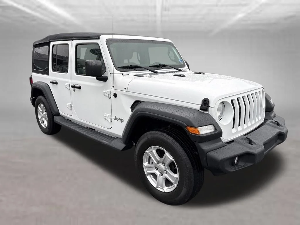 Used 2019 White Jeep Unlimited Sport image 8