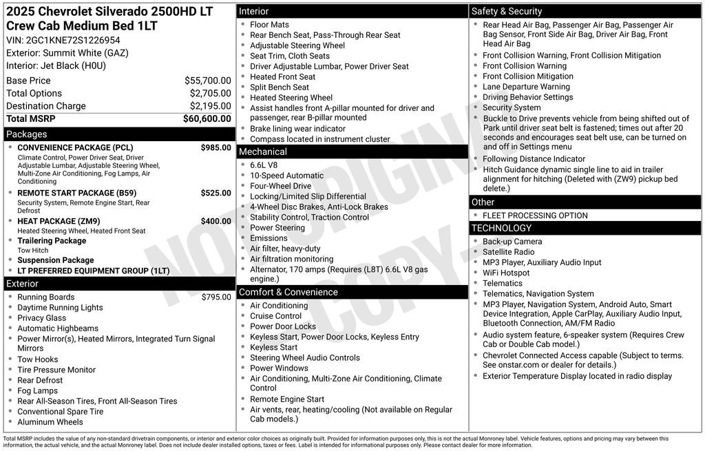 Used 2025 White Chevrolet LT image 23