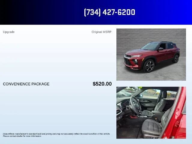 Used 2023 CRIMSON METALLIC Chevrolet RS image 5