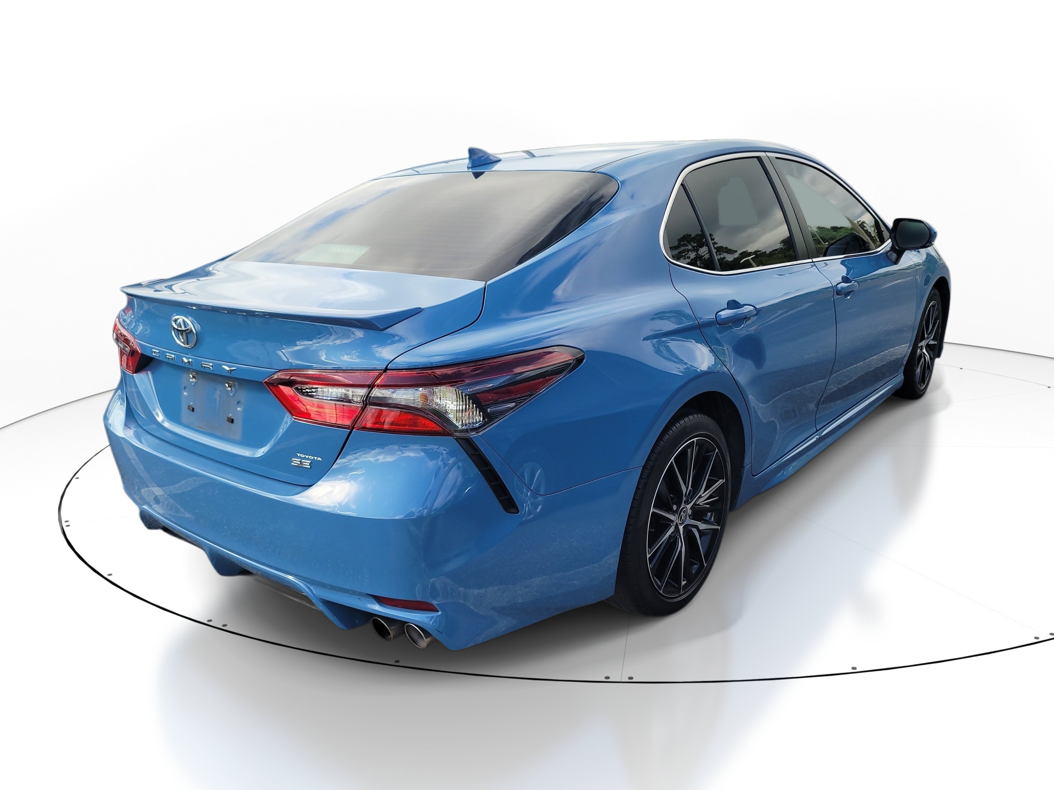 Used 2024 Cavalry Blue Toyota SE image 6