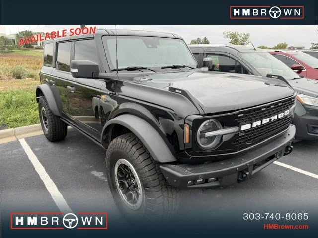 Used 2023 Shadow Black Ford Badlands image 1