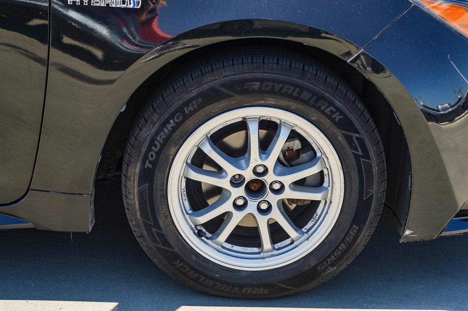 Used 2021 Black Sand Pearl Toyota Hybrid LE image 10