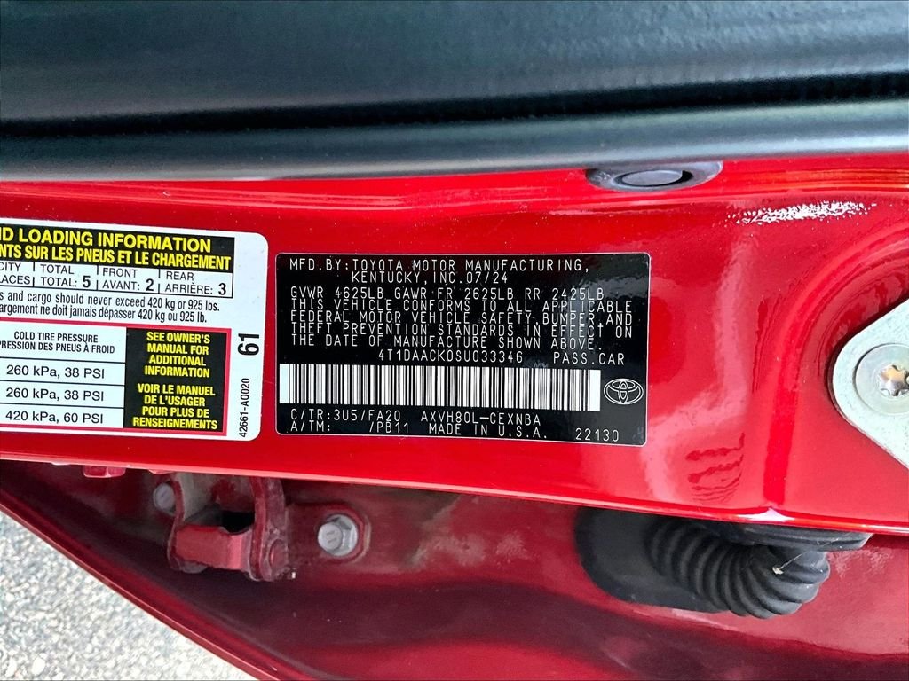 Used 2025 Red Toyota LE image 9